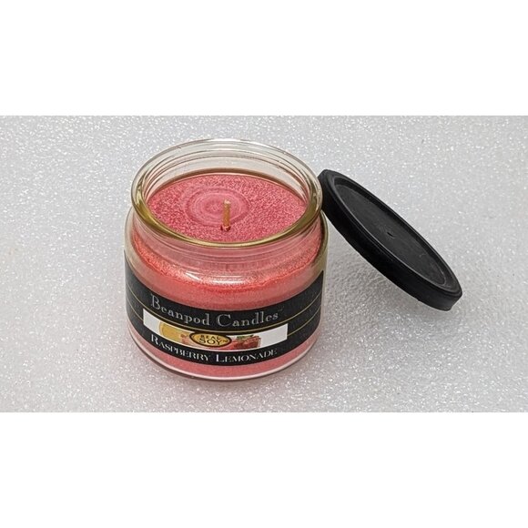 Beanpod Candles Raspberry Lemonade Real Soy Scented Candle 4.5 oz - Picture 1 of 3